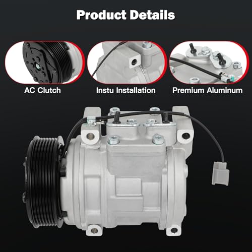Image of CCIYU AC Compressor w /Clutch for Honda CR-V 2.4L 2002-2006