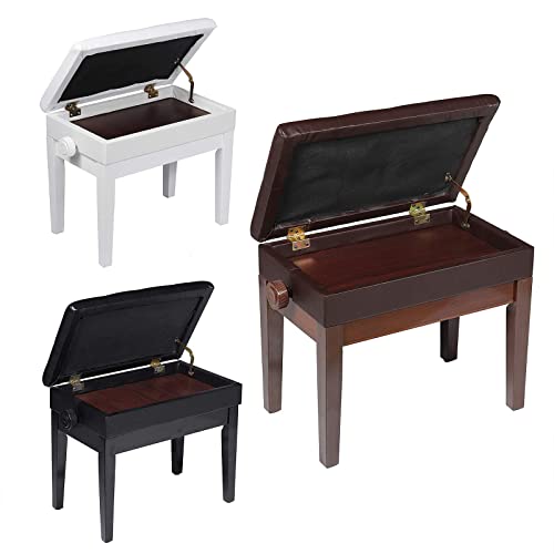 CrEev Tabouret de Piano, Tabouret de Coiffeuse, Banc de Clavier Double siège avec Compartiment de Rangement, Repose-Pieds en Cuir PU avec Pieds en Bois et siège en Mousse rembourré (Noir B) - Les Beatles, Paul McCartney, John Lennon, RIngo Starr, George Harrison CrEev Tabouret de Piano, Tabouret de Coiffeuse, Banc de Clavier Double siège avec Compartiment de Rangement, Repose-Pieds en Cuir PU avec Pieds en Bois et siège en Mousse rembourré (Noir B) – Image 8