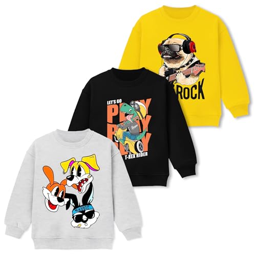 Image of TS LAVI TAVI Kids Winter Sweatshirt, Full Sleeve, Unisex, Fleece Material
