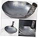 HIAKDOFT Large Capacity Iron Ladle Farming Industrial Scoop Easy Cleaning for Long-lasting Use
