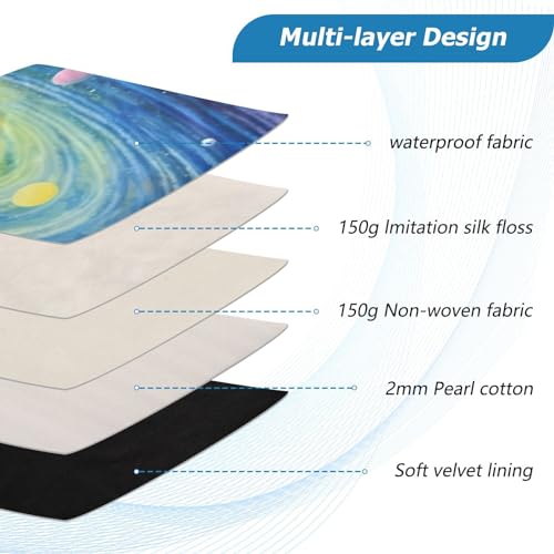 Funda para portátil 13-14 pulgadas sistema solar colorido miniatura 4