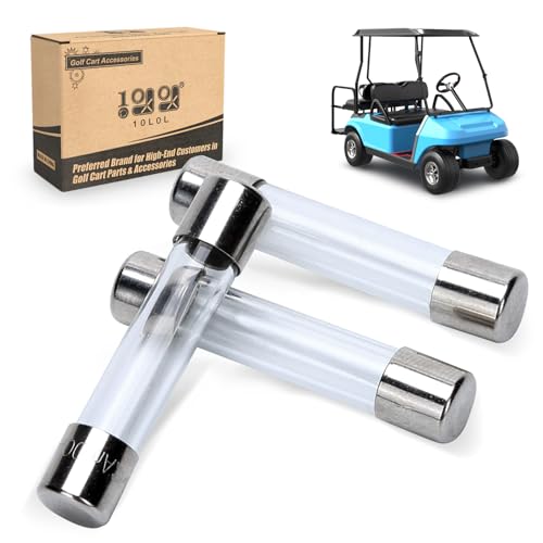 10L0L Golf Cart Charge Receptacle Fuse 48v, 3/8Amp, 1995+ Replace Club Car 1018949-01, (3 Pack)