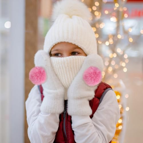 Pompones para manualidades de 8cm con elástico PRETYZOOM ideales para decorar gorros y llaveros 6