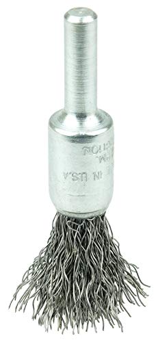Image of Weiler 10188 3 /8 inch Crimped Wire End Brush, .0118 inch Steel Fill, Made in The USA (Pack of 10)