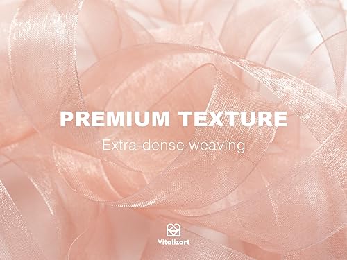 Vitalizart Organza Ribbon Mixed 9 Colours 1'' x 90YD, Sheer Fabric for Crafting 9 Rolls*10YD - Image 3