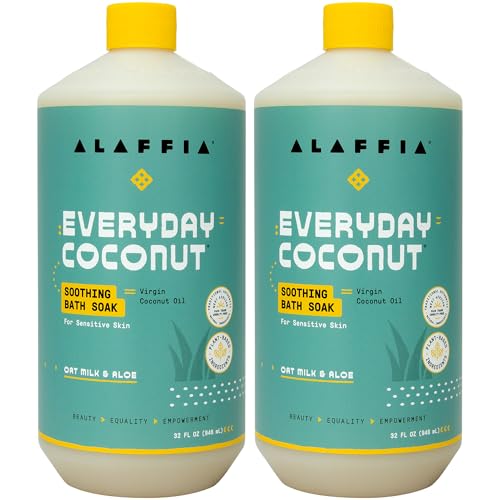 Alaffia Everyday Coconut Soothing Bath Soak, Oat Milk & Aloe