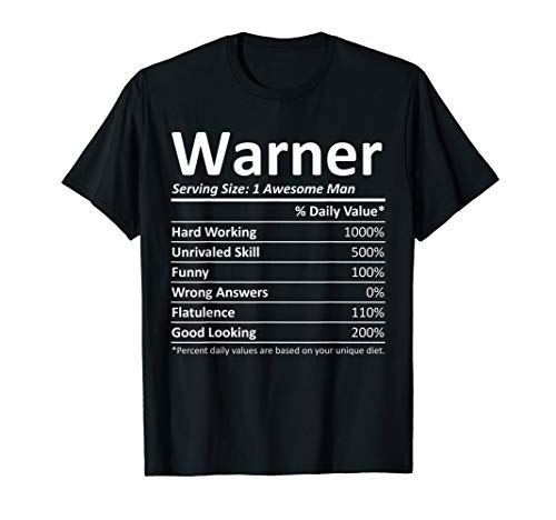 WARNER Nutrition Funny Birthday Personalized Name Gift Idea T-Shirt