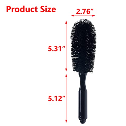 MOTZU 3 Pieces Wheel Brush, Automotive Rim Detailing Brush Soft Bristle, Car Wheel Brush, Rim Tire Detail Cleaning Brush, Multipurpose use for Wheels, Rims, Exhaust Tips, Brakes, Motorcycles - Thumbnail 3