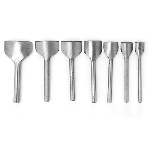 7Pcs Hole Punch Tools, Leather Craft Hole Punch Tool Half Round 1/4 Arch Semicircle Punching Tool Puncher For Leather Crafts, Belts, Watchbands (15-45Mm) #TOP3