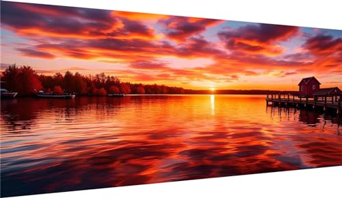 Broderie Diamant Kit Complet paysage, cadeau DIY peinture diamant bricolage loisirs créatifs