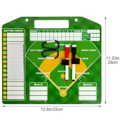 Tableau d'alignement de baseball magnétique avec surface effaçable à sec