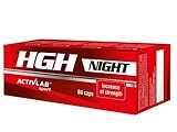 Activlab HGH Night - 60 Kapseln, Arginin, Gaba, Lysin| vor dem Schlafengehen, Konzentration, Regeneration, Reduktion von Fettgewebe| Steigerung der Kraft und schneller Zuwachs an Muskelmasse