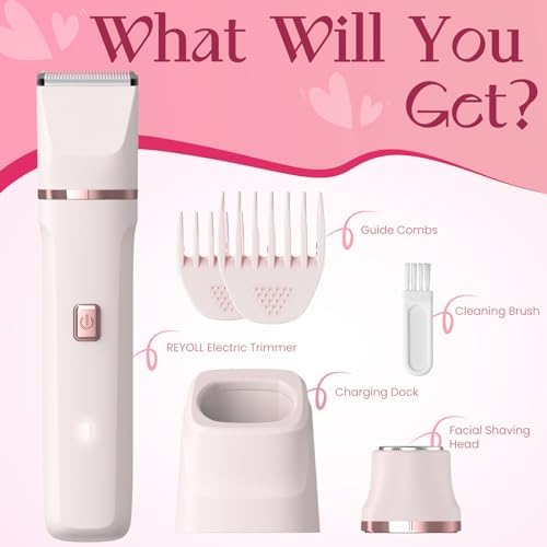 Risina 2-in-1 Bikini Trimmer for Women, Electric Razors for Women, Gifts — view 9