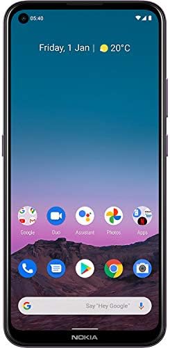 Nokia 5.4 | Android 10 | Unlocked Smartphone | 2-Day Battery | Dual SIM | US Version | 4/128GB | 6.39-Inch Screen | 48MP Quad Camera | Dusk