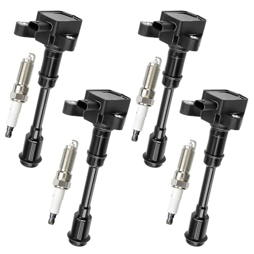 Image of UF674 Ignition Coil Pack with Spark Plugs Compatible with Ford Escape /Fiesta /Fusion /Transit Connect 1.6L 2019 2018 2017 2016 Tune Up Kit# DG551 U5275 921-2203 BM5Z12029B GN10644 31375550