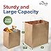 DURO 10x6.75x12 Brown Paper Gift Bags with Handles, Recycled Kraft Brown Paper Shopping Bags with Handles Bulk for Party Favors and DIY - Pack of 250