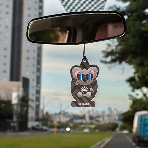 Odorizador para Carro Folhinha Coala 10g Ice Black