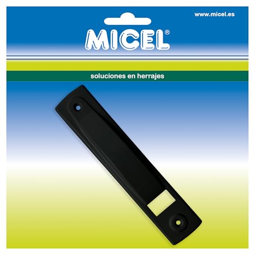 MICEL - 92718 - Protector para Recogedor de Persiana, para Cintas de 18 mm, acabado Negro, 190 x 40 x 16 mm
