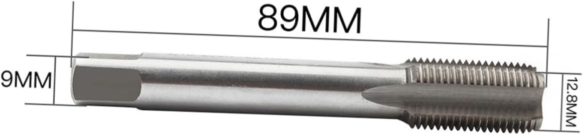Wire Attack Silver Right Hand Thread Tap for Bicycle Crank Pedals High Speed Steel Durable for Repairing Damaged Threads Fits Foot