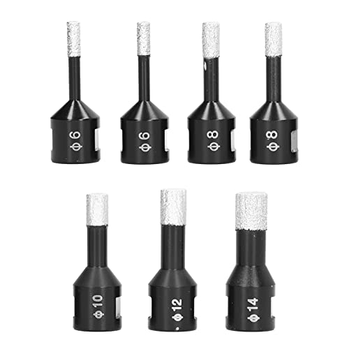 Set de brocas 7 piezas para mármol con caja de aluminio miniatura 7
