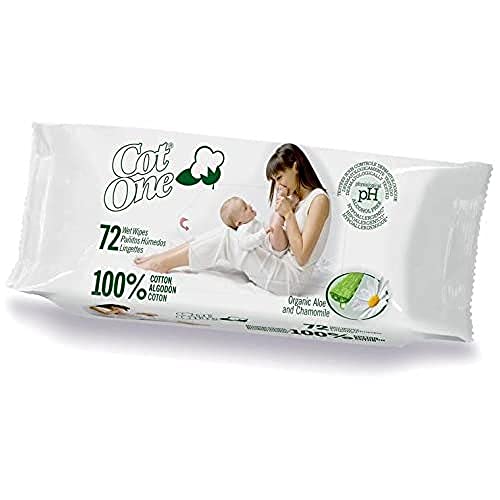 Cot One Toallitas hum. 100% algodón 72 unidades 700 g