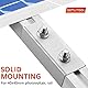 GETLITOOL C Profilverbinder für PV Schienen 40x40mm, 10x Photovoltaik Montage Set C-Verbinder, Schienenverbinder aus Alu 45x32x120mm für PV Solaranlage(10Pcs&silber)