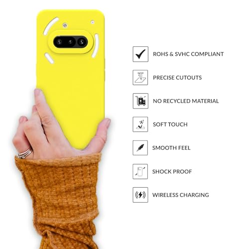 SPRIG Nothing Phone 3A SilkTone Yellow Case Shining Yellow - Image 5