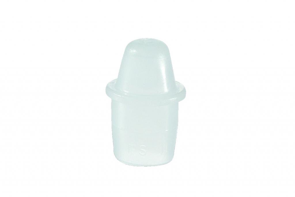 Qorpak CAP-00501 Low Density Polyethylene Linerless Plug Cap, with 18mm Tall Neck Finish (Case of 6000)