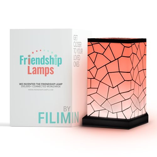 Friendship Lamps Classic Design - Best Friend Lamps Wi-Fi Touch Lamp LED Light for Long-Distance, Connection, Relationship, Friendship, Gift, Over 200 Colors, App Setup