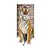 LUOWAN 3D Na Drzwi Dekoracyjne Winylowe Na Drzwi Naklejki Do Sypialni - Zwierzę Tygrys Ściana - 95x215 CM PVC Wodoodporna Tapeta Do Łazienki Dekoracja Kuchenna Drzwi Samoprzylepny Plakat Dekoracyjny D