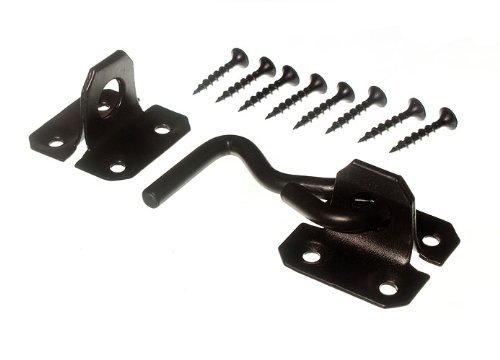 Saillant de cabine 75mm noir pour bloquer vos volets et portes de jardin