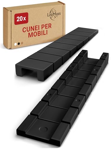 LouMaxx - 20 cunei per mobili, 8 x 20 x