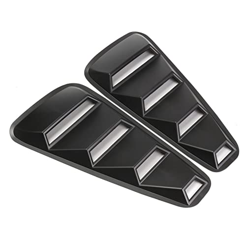 Persiennes de fenêtre latérale 1/4 pour Ford Mustang 2005-2014 avec couvercle de pelle évent