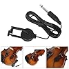 Clip on Microphone Piezo Pickup Violin Acoustic Guitar Ukulele with 6.35mm Jacks and 2.8 Meters Cable Removable Violin #1