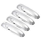 X AUTOHAUX 4pcs Chrome Plated ABS Exterior Side Door Handle Cover Trim for Dodge for Ram 1500 2500...