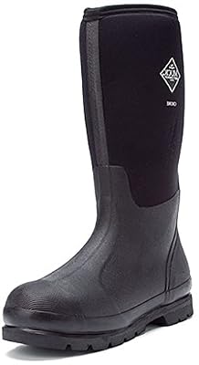 Muck Chore Classic Men's Rubber Work Boots,Black,Men's 8 M US / Women's 9 M US