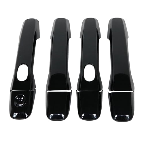 Garnitures de poignées de porte Ford Explorer 2011-2018 en ABS noir brillant haut de gamme