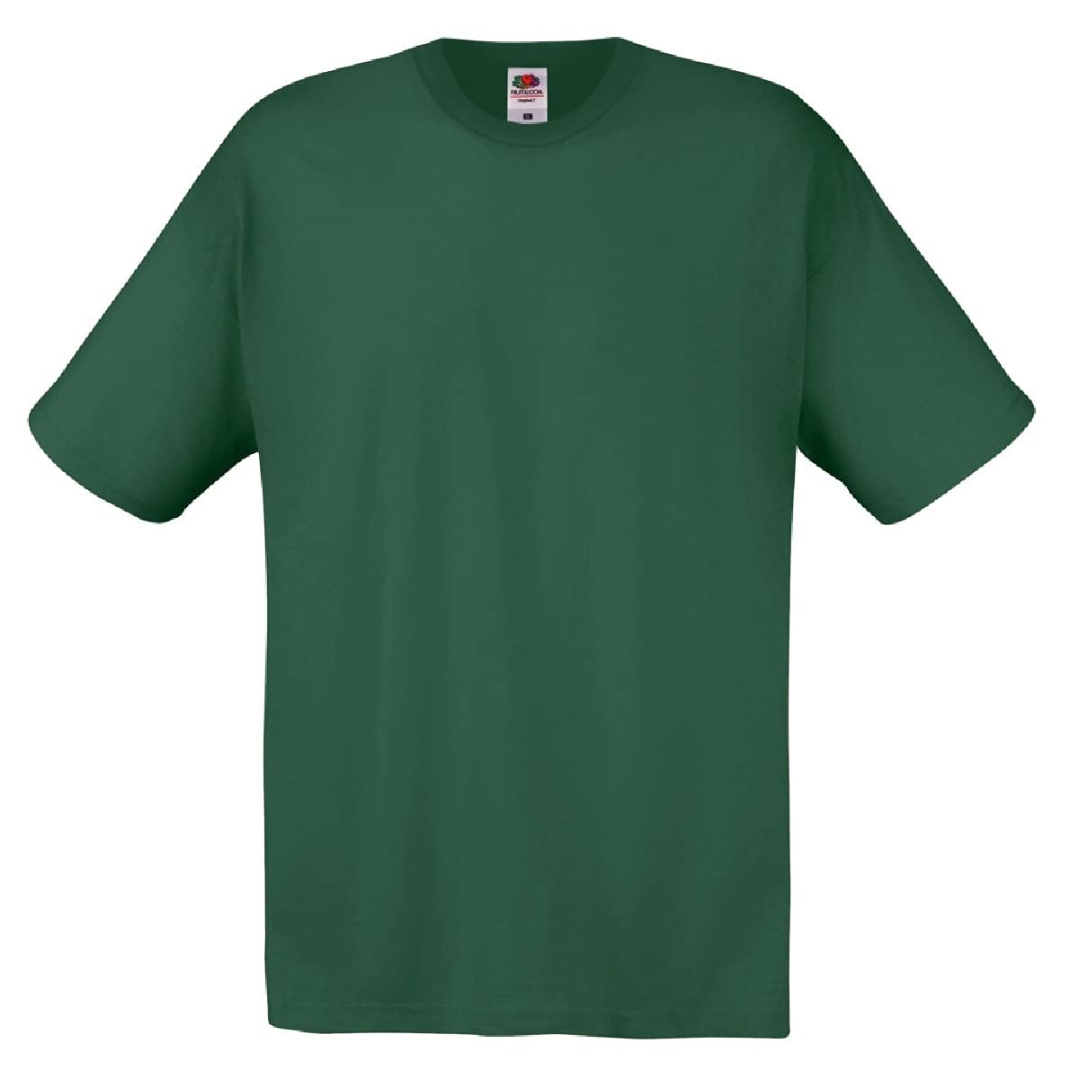Fruit Of The Loom Men's Bottle Green Screen Stars Original Full Cut Short Sleeve T-Shirt ) (Bottle Green) Extra Large
