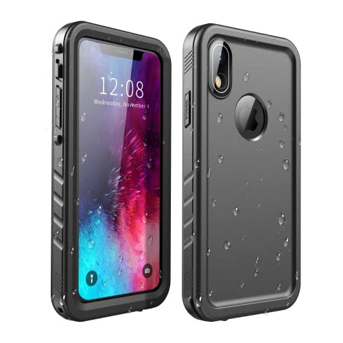 Cozycase Funda iPhone XR Impermeable Antigolpes - 360 Grado Completa/Militar/Integral 【2m Anticaida Resistente 】 Carcasa Agua Sumergible Acuatica Estanca Antipolvo Waterproof Case con Protector Camara Cover