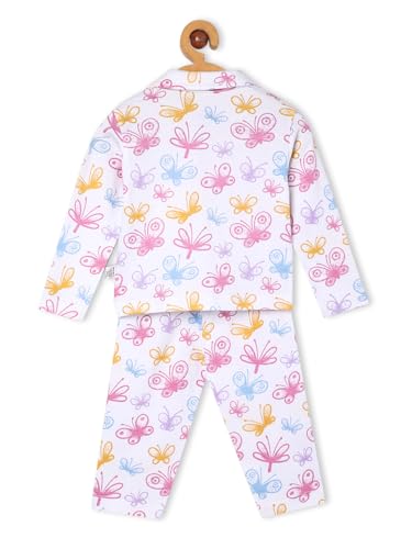Image of The Mom Store Kids Cotton Night Suit for Boys and Girls | Breathable Night Dress for Kids Boys and Girls | Printed Nightsuit Pajama Set | Comfortable All-Season Sleepwear for Daily Use | Combo Set
