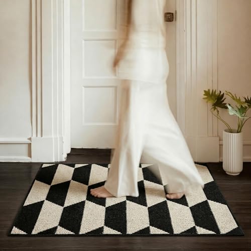 GRANNY SAYS Indoor Doormat, 20' x 32', Non-Slip Front Door Mats, Outdoor Welcome Mat Washable, Low Profile Indoor Door Mats for Entryway, Floor Inside Back Doormats