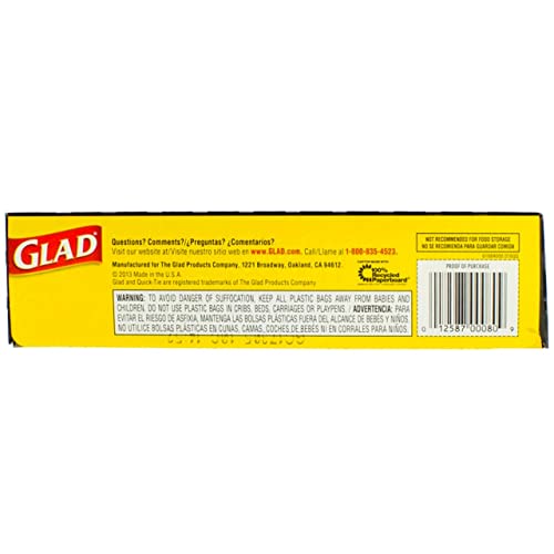 Clorox Sales Co 00079-80 30 Gallon Quick Tie Trash Bags - 10 Count #TOP29