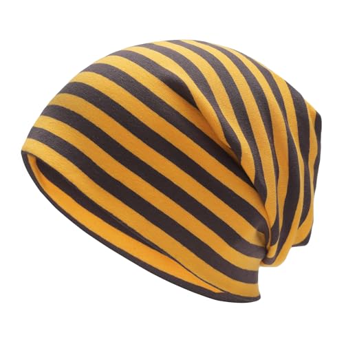 Image of ZLYC Cotton Thin Slouchy Beanie Hat for Men Women Fashion Soft Stretch Knit Skull Cap