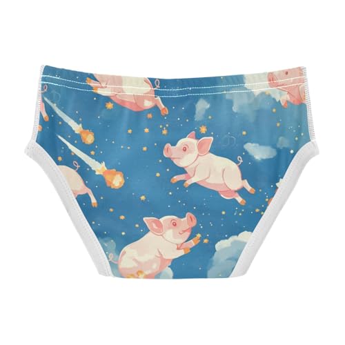 KLL Flying Pigs A Dark Blue Sky Little Boys Soft Underwear Briefs Breathable Children Panties2