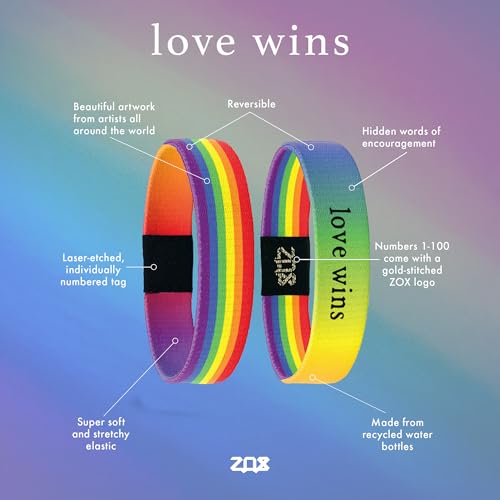 ZOX — Stretchy Elastic Band with Motivational Affirmations and Beautiful Artwork, Great Wristband Gift for Men & Women of All Ages2