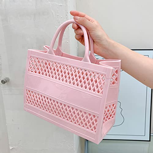 Sac de plage de grande capacité en PVC transparent chic - 2