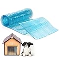 ZEAYEA Dog Door Replacement Flaps, Plastic Vinyl Strip for Dog or Cat Door, Safe Transparent Doggie House Door Flap, Easy to Cut, 7.8 in x 4.9 ft