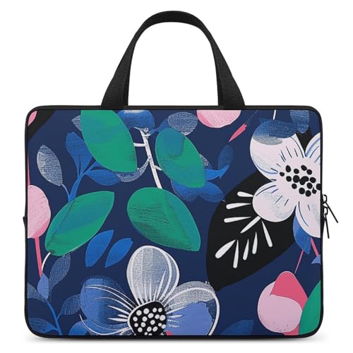 Sac à bandoulière ordinateur portable fleuri pour transporter sans douleur