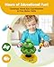 Montessori Toy for 2 Year Old Girl and Boy, Rotating Tree with 6 Fruits & Bird, Fine Motor Skills Toys for Age 2-4, Light Up & Christmas Music Toddler Learning Toys, Gift for Baby Boy Girl Age 1-3