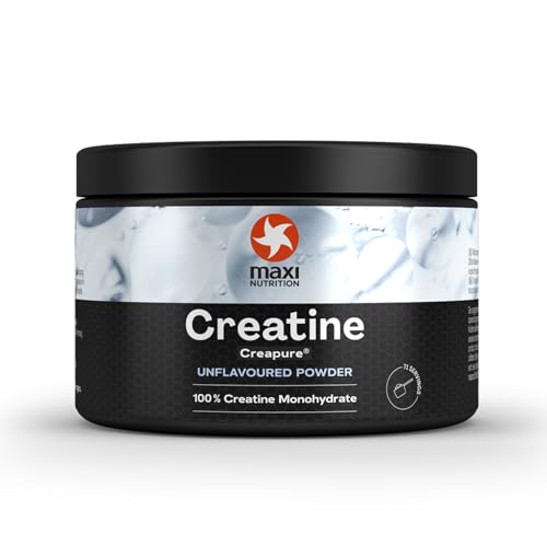 MaxiNutrition 100 Percent Creatine monohydrate, (Creapure) 250g, high dose and Pure creatine Powder for Maximum Performance During Your Training, Unflavoured